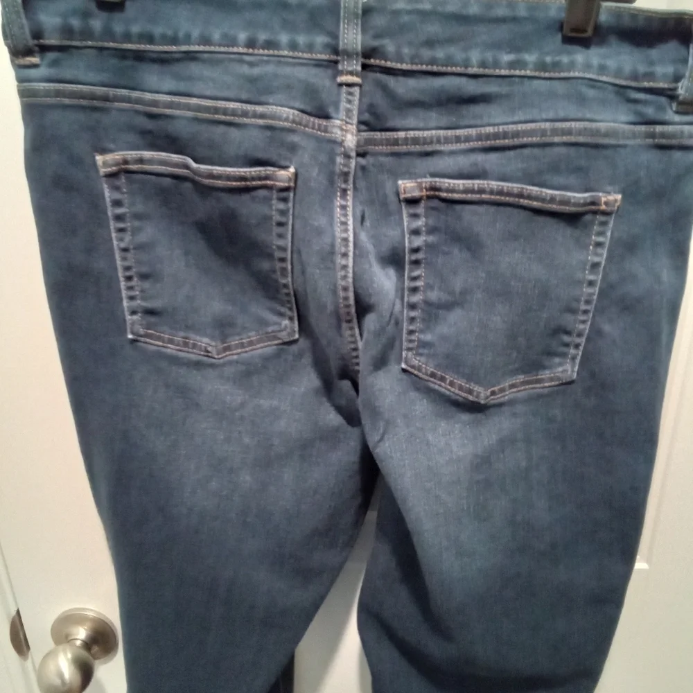 Chaps Plus Size Size 14 Classic Denim Capris Blue Jeans 20" Inseam - Picture 5 of 11
